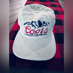 Coors Corduroy Hat with Mountain Design